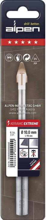 Actual product image Alpen Tile drill HM (10 mm)