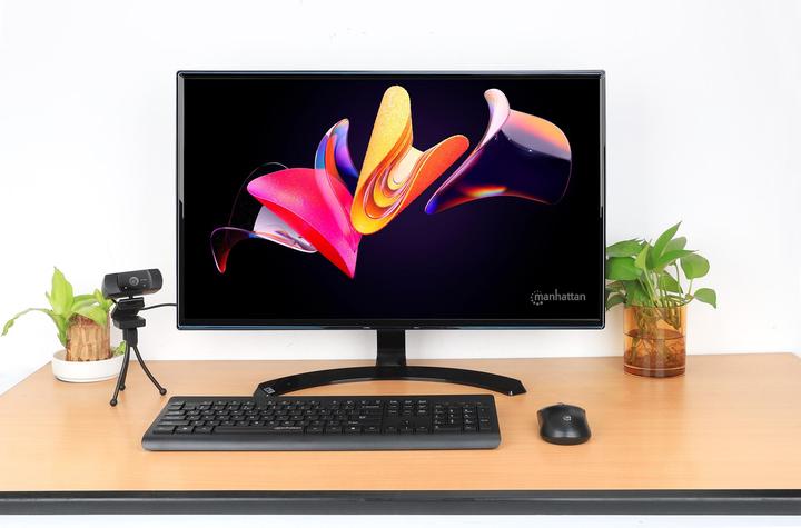 Actual product image Manhattan MWK7350 Wireless USB keyboard and mouse combo set (DE, Wireless)