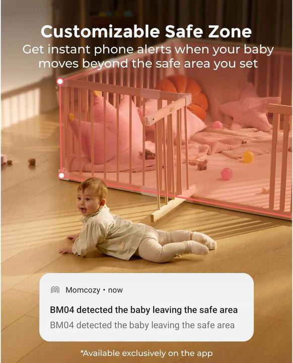 Actual product image Momcozy Baby Monitor (Baby Monitor Audio, Video & Audio, 300 m)