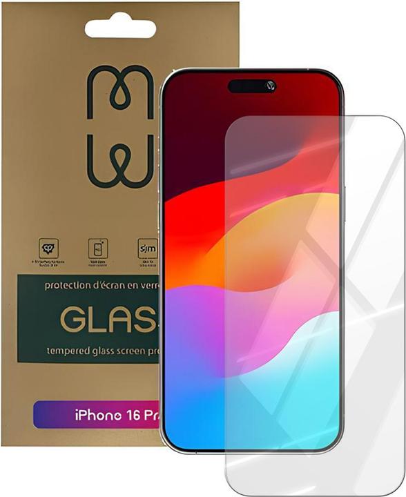Actual product image MW MW-200240 Bildschirmschutz (1 pcs., Apple iPhone 16 Pro)