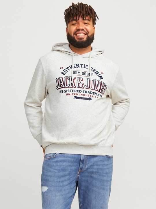 Produktbild Jack & Jones JJELOGO SWEAT HOOD 2 COL 24/25 NOOS PLS (8XL)