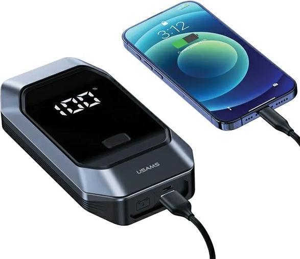 Actual product image Usams Urządzenie rozruchowe do samochodu z powerbankiem i funkcją latarki czarny/black ZB284ZDB01 (U (8000 mAh)