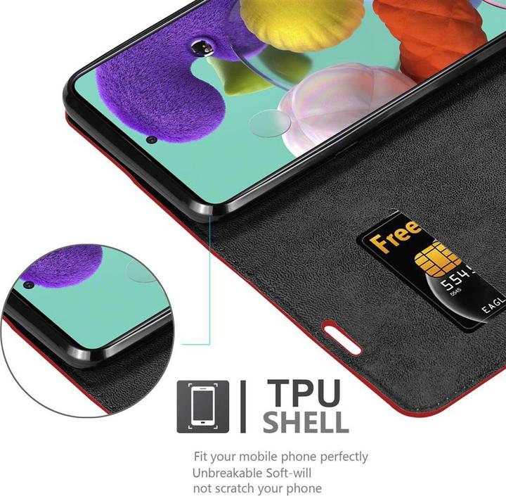 Actual product image Cadorabo Book Invisible Magnet Cover (Samsung Galaxy A51 5G)