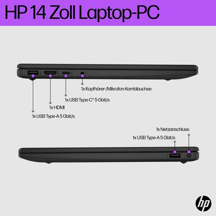 Produktbild HP 14-em0154ng (14", AMD Ryzen 5 7520U, 16 GB, 512 GB, DE)
