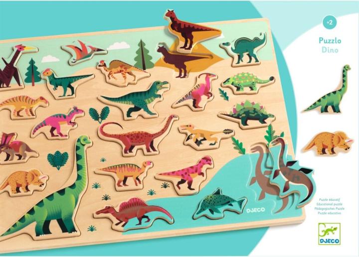 Actual product image Djeco Puzzlo Dino (22 pieces)