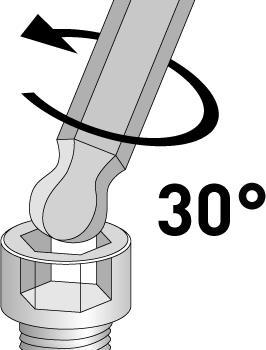 Actual product image Kraftwerk Ball head hexagon socket set