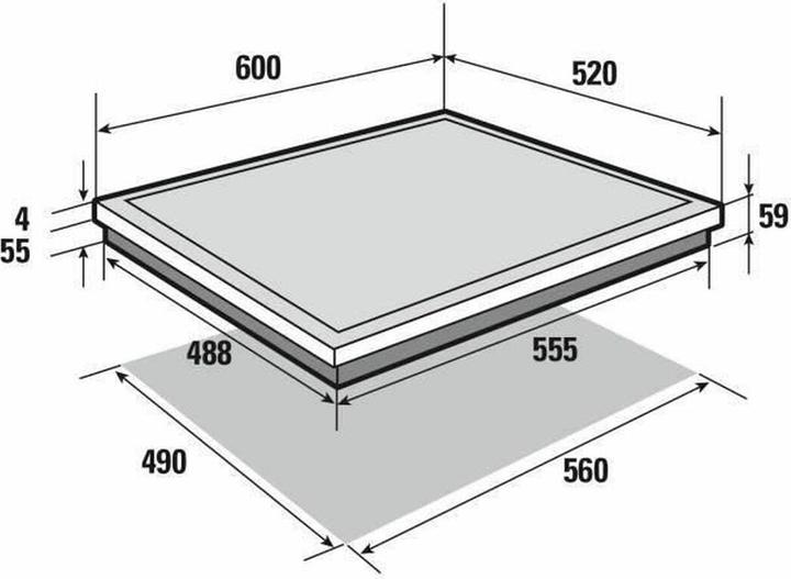 Image du produit Sauter SPI4664B (60 cm, Table de cuisson électrique)