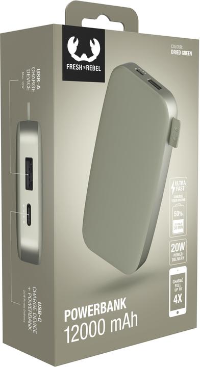 Actual product image Fresh'N Rebel Powerbank (12000 mAh, 20 W, 44.40 Wh)