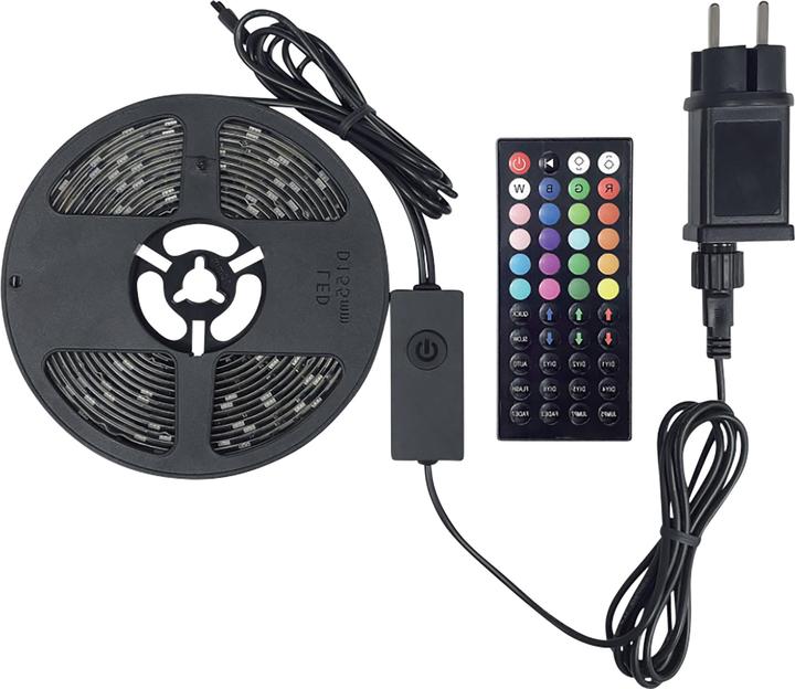 Blulaxa LED Strip 50954, 5m, 18W, 150lm, RGB, Fernbedienung, IP44 (RGB, 500 cm, Outdoor)