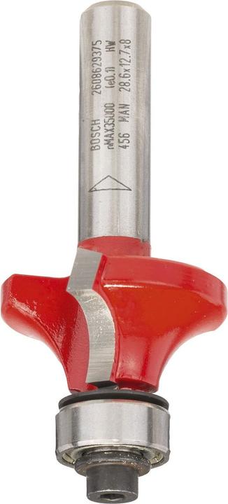 Produktbild Bosch Professional Zubehör Abrundfräser Expert for Wood, 8 mm, D 28,6 mm, R1 8 mm, L 12,7 mm, G 55 mm