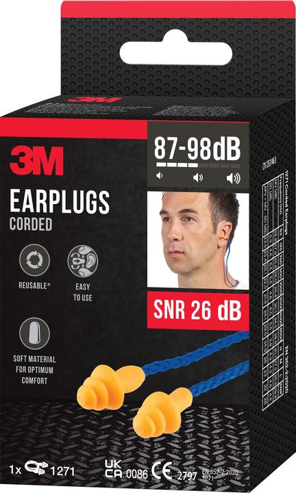 Produktbild 3M Gehörschutzstöpsel mit Kordel (1 x)