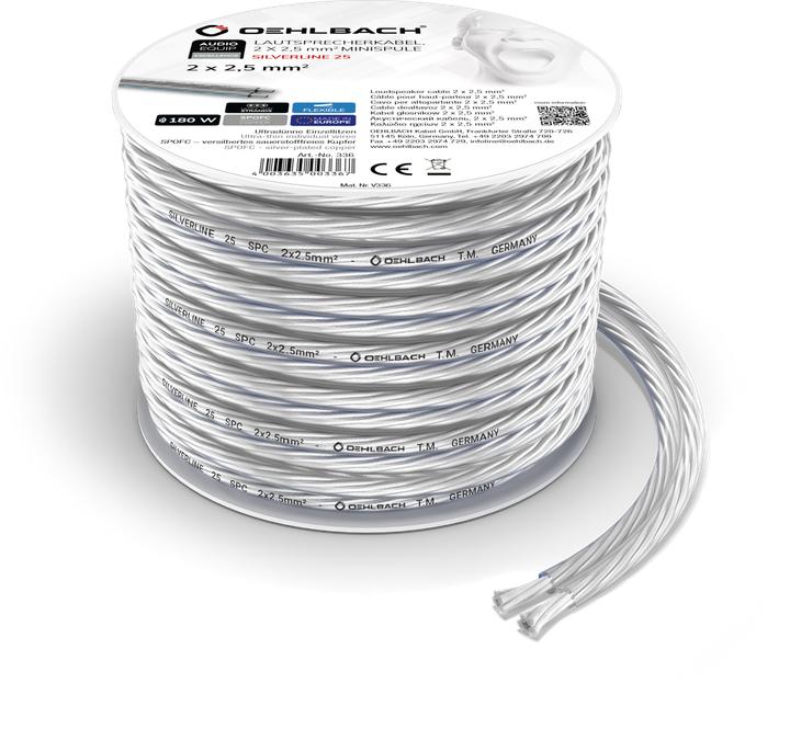 Productafbeelding Oehlbach Luidsprekerkabel 2x2,5mm² 4m (4 m, 2.50 mm²)