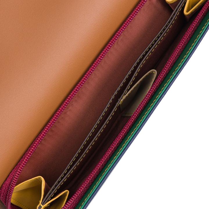 Actual product image Mywalit Tri-fold Zip Wallet Leather Wallet 17 cm