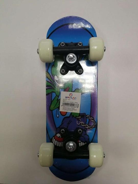 Actual product image Skateboard Mini Skateboard Alien on Blue