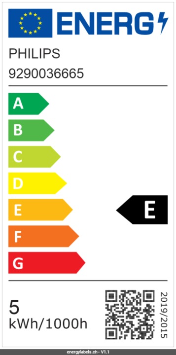 Energy Label Philips Hue White & Colour Ambiance Starter Set (GU10, 4.20 W, 400 lm, 3 x, E)