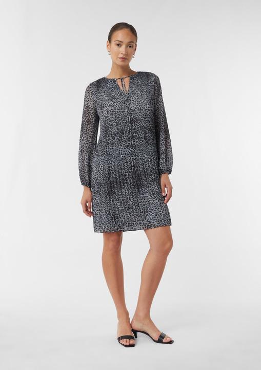 Image du produit Comma Kleid Plissiertes Chiffonkleid mit All-over-Print (34)