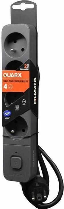 Actual product image [n]fibrecare Steckdosenleiste mit 4 Steckdosen mit Schalter QUARX (1,5 m) (4x, CEE 7/4, CEE 7/5, 1.50 m)
