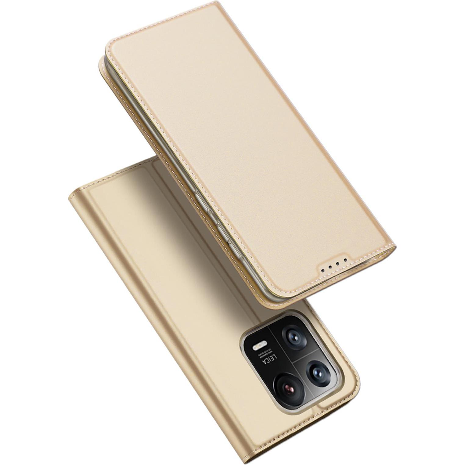Dux Ducis Copertina del libro Skin Pro Series (Xiaomi 13 Pro), Cover smartphone, Oro
