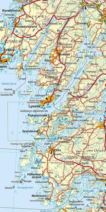 Immagine prodotto Svezia del Sud (Ovest) N. 02 Mappa regionale