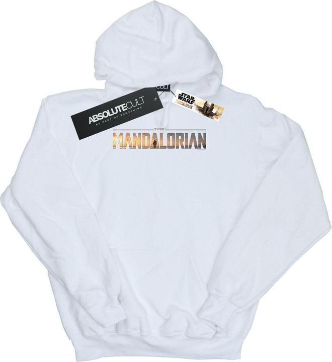 Immagine prodotto Star Wars The Mandalorian Series Logo Felpa con Cappuccio Uomo (L)