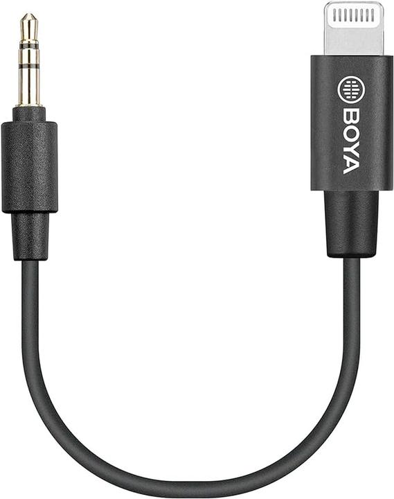 Actual product image Boya BY-K1 adapter cable (0.20 m, AUX cable)