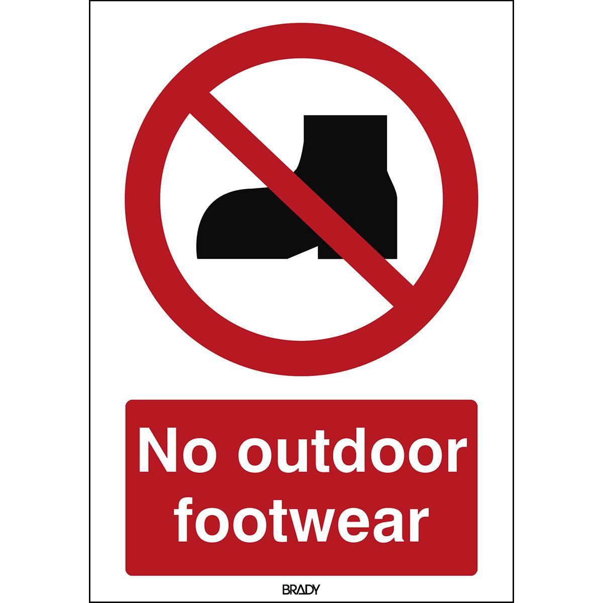 Brady, Sicherheitskennzeichnung, ISO Safety Sign - No outdoor