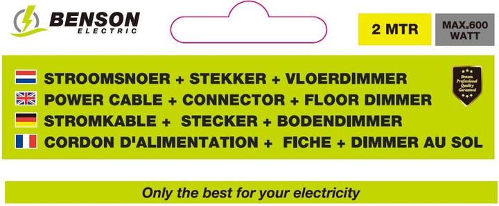 Produktbild Benson Electric CEE 7/16 — offenes Ende (2 m)