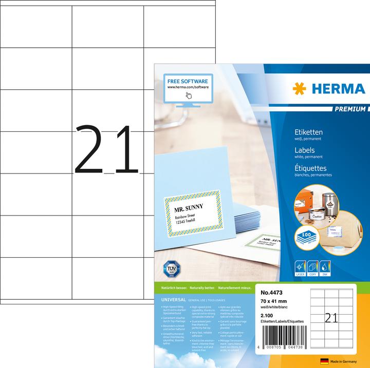 HERMA Universal Etiketten A4