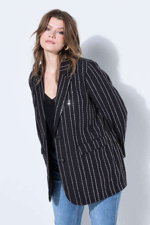 Image du produit Studio Untold Blazer oversize à rayures tennis et sequins (42, 44)