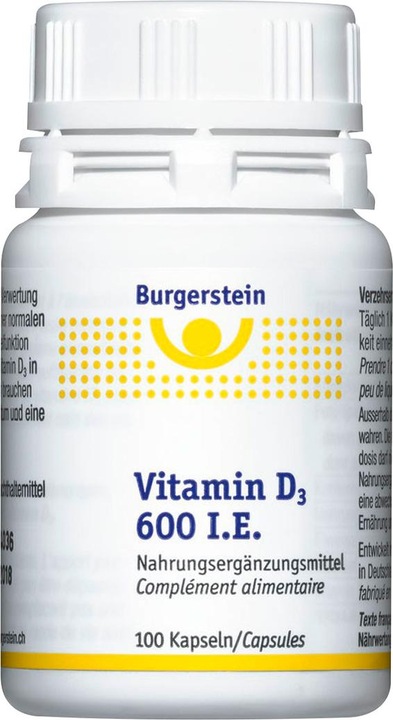 Produktbild Burgerstein Vitamin D3 (100 Stück, Tabletten, Kapseln, 34 g)