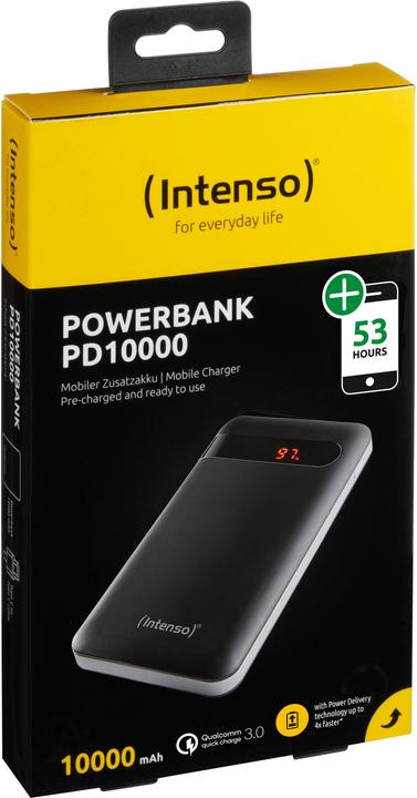 Productafbeelding Intenso Stroomvoorziening PD10000 (10000 mAh, 37 Wh)