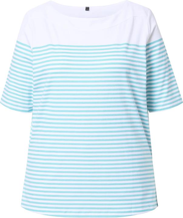 Produktbild Ulla Popken T-Shirt, Bretonringel, U-Boot-Ausschnitt, Halbarm (56)