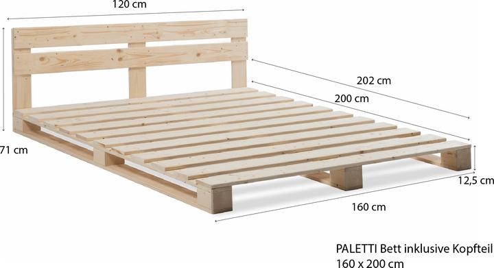 Produktbild Möbel-Eins Paletti (160 x 200 cm)