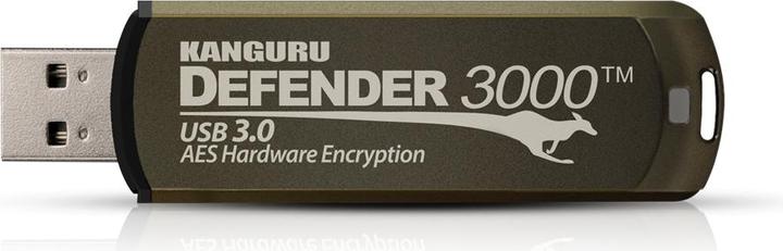 Image du produit Kanguru 256GB Defender 3000 Lecteur Flash USB 3.0 crypté FIPS 140-2 Level - 256 (256 Go, USB-C)