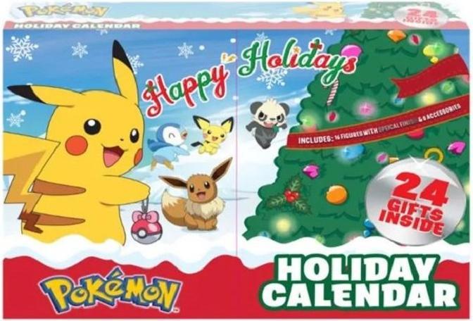 Actual product image Pokémon Battle Figures Advent Calendar