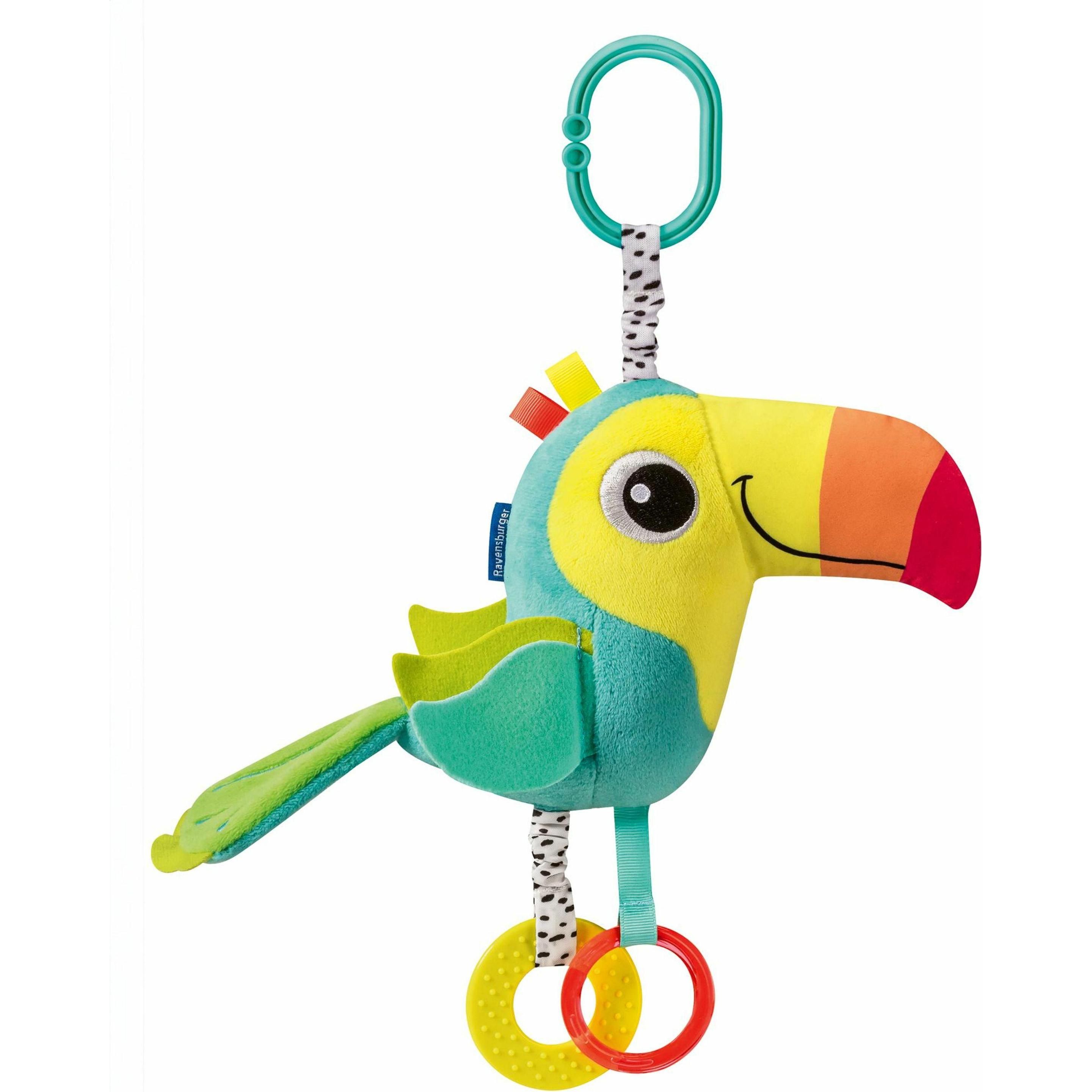 Ravensburger 12034048 Play+ Baby Activity-Tukan - Spielzeug ab 0 Monate, Kinderwagenspielzeug (12.034.048)