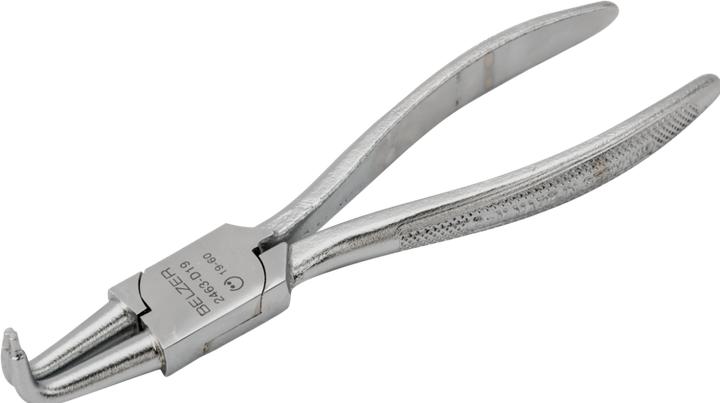 Actual product image Bahco Pliers for internal retaining rings with 90° angled jaws, chrome-plated, 19 to 60 mm (170 mm)