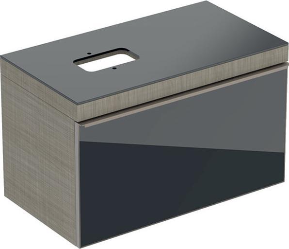 Immagine prodotto Geberit Citterio Vanity unit 500560JJJ1, con piano in vetro e foro per sifone, 88,4x54,3x50,4 cm, st (88,5 x 50,5 x 54,5 cm)