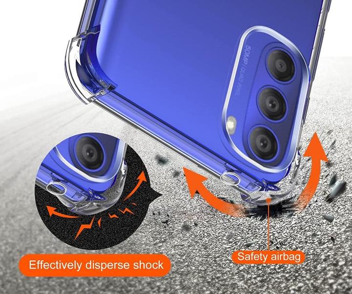 Actual product image Screenguard Motorola Moto G51 5G Case Crystal Soft Airbag Bumper (Motorola Moto G51 5G)