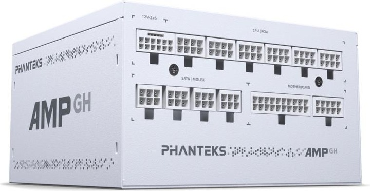 Actual product image Phanteks AMP GH 1000W 80 PLUS Platinum power supply, PCIe 5.1, ATX 3.1 - 1000 Watt, white (1000 W)