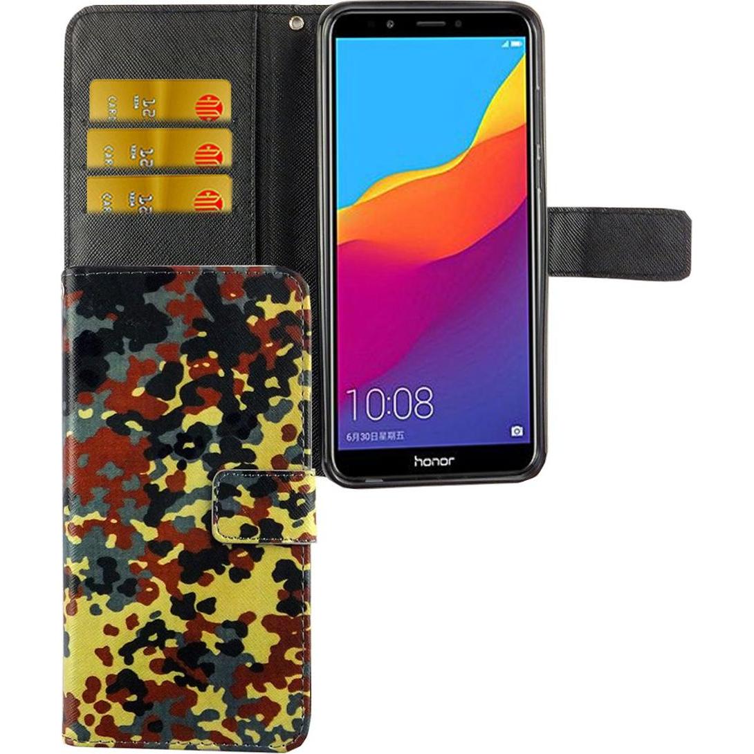 König Design Hülle Handy Schutz für Huawei Honor 7C Case Cover Tasche Wallet Etui Handyhülle (Honor 7c), Smartphone Hüll...