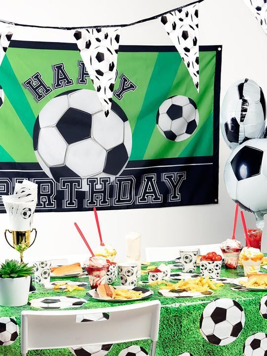 Produktbild Boland Latexballons Fussball 25cm, 6 Stk. (6 x)