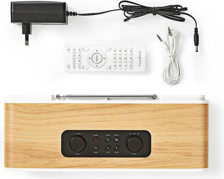 Actual product image Nedis Internet radio RDIN2500WT (DAB+, FM, Bluetooth, Wi-Fi)