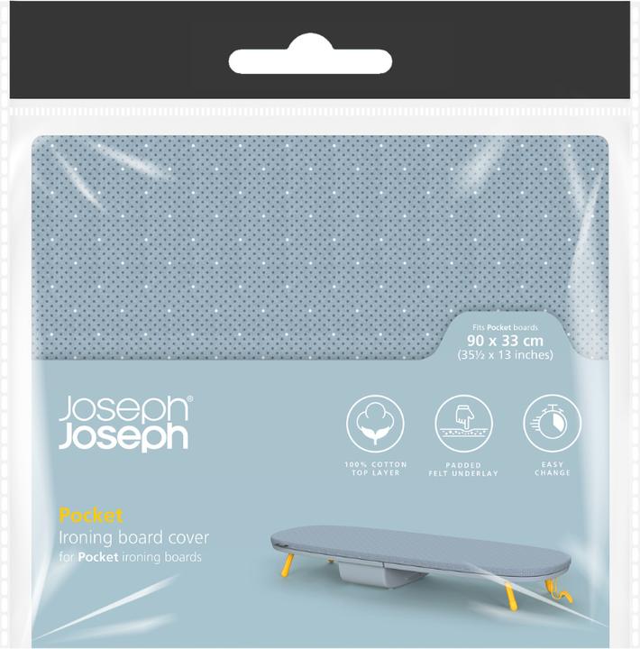 Produktbild Joseph Joseph Pocket Bügelbrettbezug 90x33cm, grau/gelb