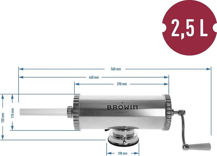 Actual product image Browin Manuelle Wurstfüllmaschine