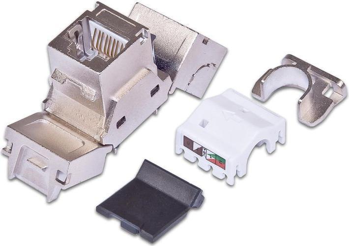 Actual product image Wirewin Keystone module, Cat.6A, 90ø angled. (Keystone module)