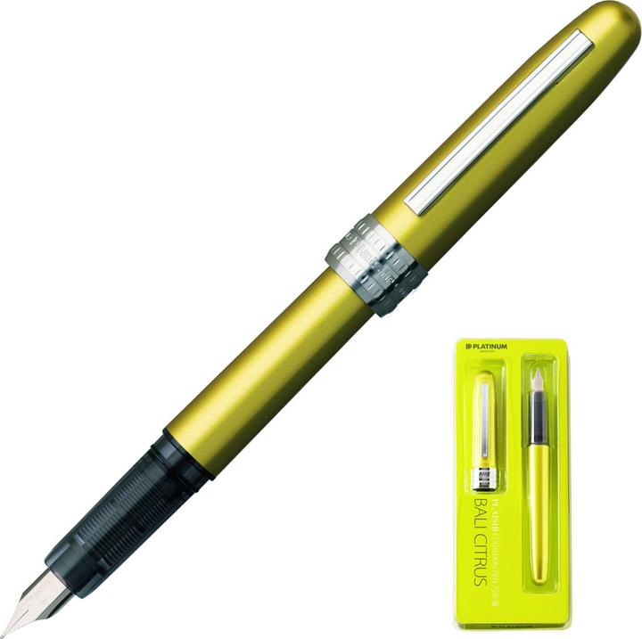 Produktbild Platinum Plaisir-Füllfederhalter, Blister, Bali Citrus (Gelb, 1 x)