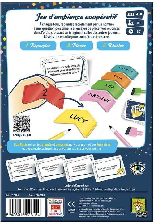 Immagine prodotto Repos Production Fatti divertenti f (Francese)