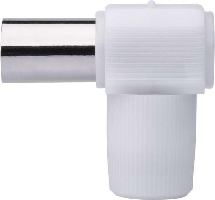 Actual product image Emos IEC socket, angled screw type, 10 pcs. (Antenna cable)