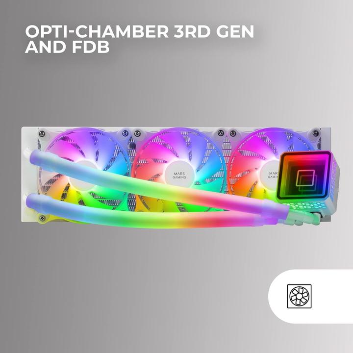 Immagine prodotto Mars Gaming Kit Watercooling Aio Ml-Ultra RGB - 360mm (Blanc)